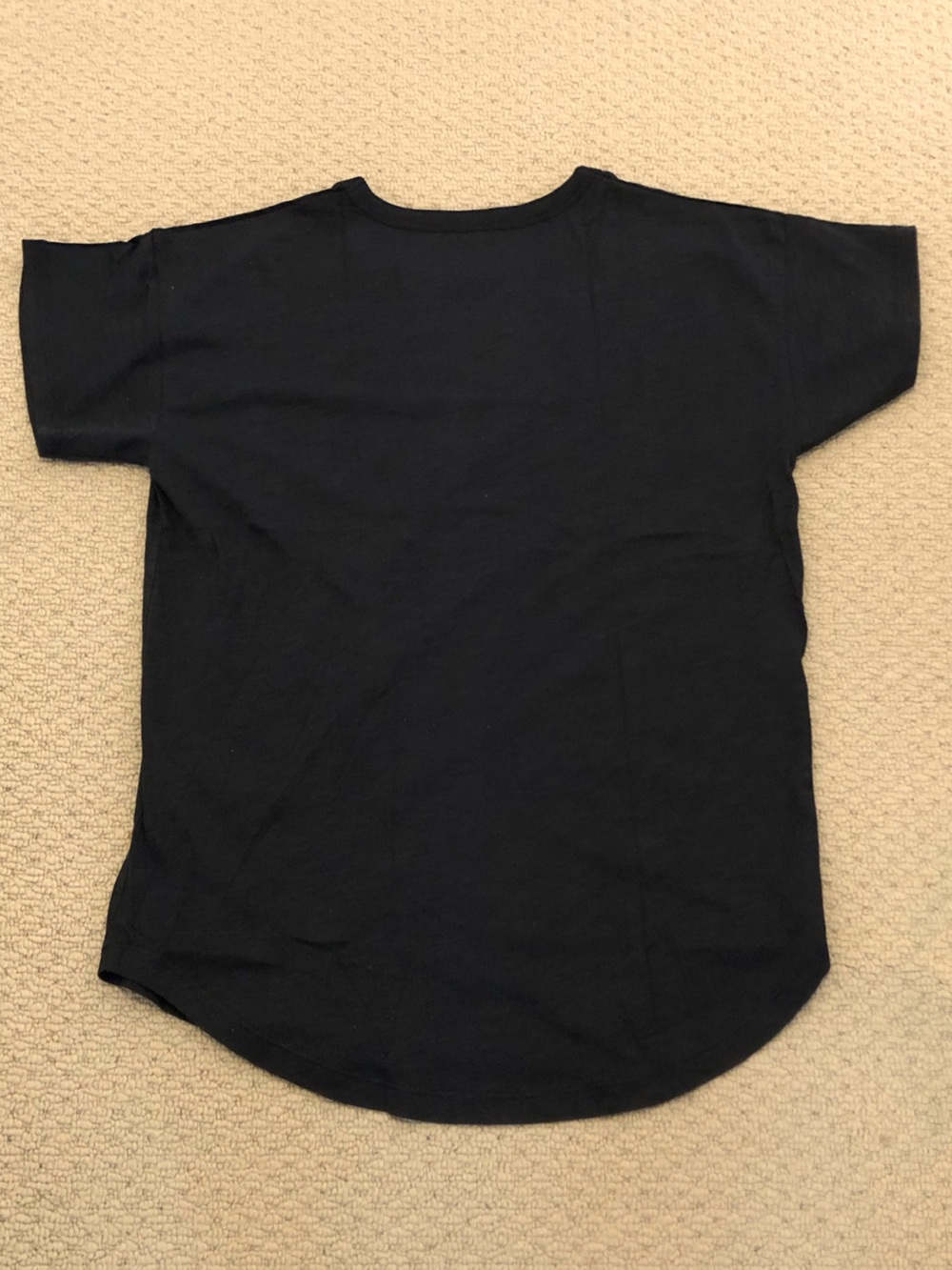 NWT, Madewell Women's Cotton Crewneck Tee, Black, Medium